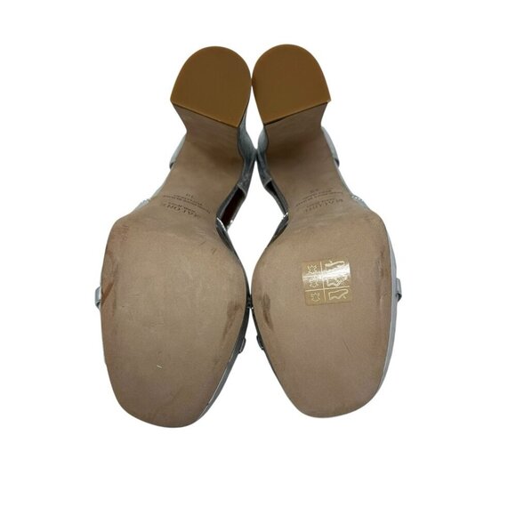 Malone Souliers Keaton Platform High Heel Sandals silver mirror size 38 8 disco - Picture 11 of 13